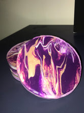 Load image into Gallery viewer, Perfectly Imperfect Coaster Set “purple haze”
